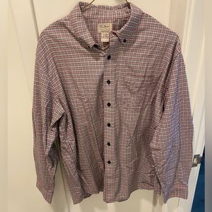 L.L. Bean Plaid Button Down Shirt
